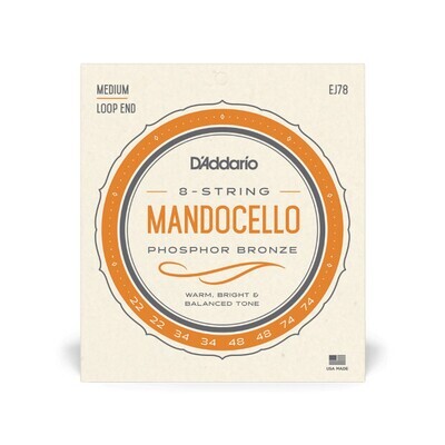 D'Addario EJ78 Mandocello 8-String Phosphor Bronze Medium 22-74