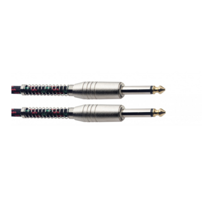 Stagg S-Series Vintage Tweed Style Instrument Cable 6M 20 ft Black