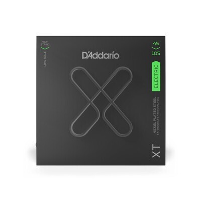 D'Addario XT Bass Nickel  Lt Top/Med Bottom, Long Scale, 45-105