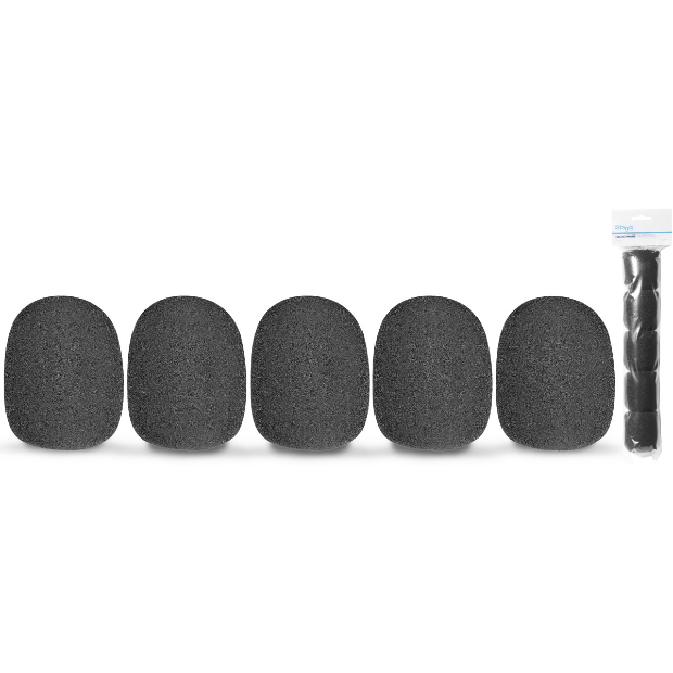 Stagg Microphone Windscreen (SM58 Type) 5 Pack Black