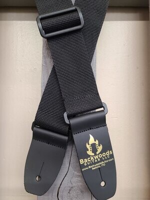 Backwoods 2" Standard Poly Strap, Color: Black