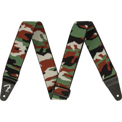 Fender WeighLess™ Camo Strap, Woodland, 2"