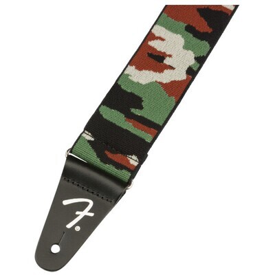 Fender WeighLess™ Camo Strap, Woodland, 2"