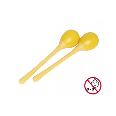 Stagg 2 pc Egg Maracas Yellow