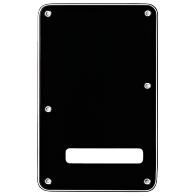 Fender Backplate, Stratocaster®, Black (B/W/B), 3-Ply