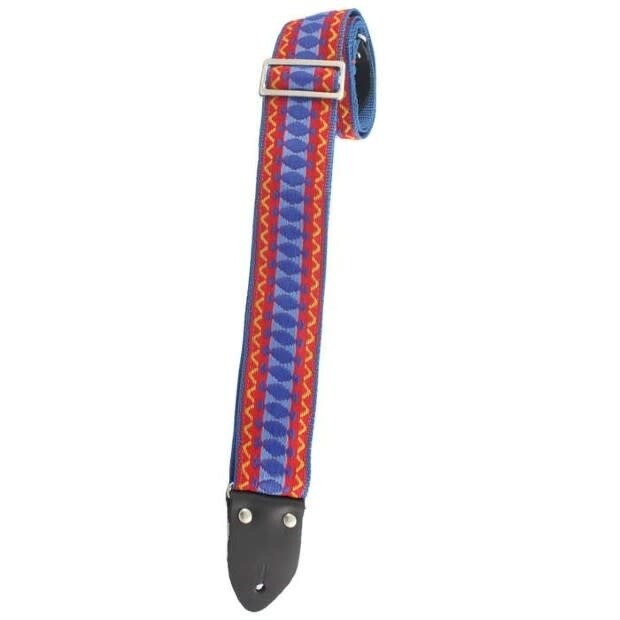 Henry Heller 2" Deluxe Vintage Series Jacquard Strap  Red Blue