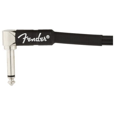 Fender Professional Series Instrument Cable, Straight-Angle, 25', Black