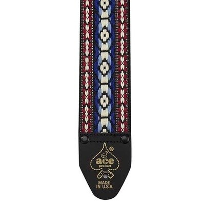 Ace Vintage Reissue Guitar Strap - Bohemian Blue