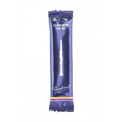 Vandoren Bb Clarinet Traditional Reeds Strength #1.5; Single