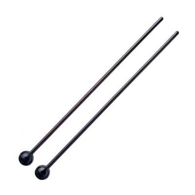 Stagg Pair Maple Bell Mallets w/Spherical Black Rubber Head Soft