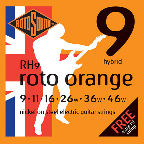 RotoSound RH9 Roto Orange Hybrid Nickel Electric 9-46