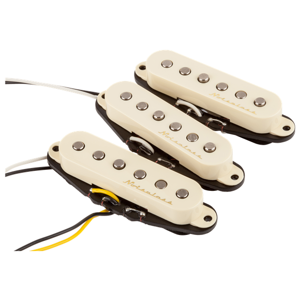 Fender Vintage Noiseless™ Strat® Pickups, (3), Aged White