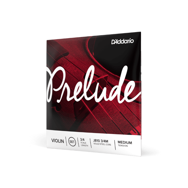 Prelude Violin String Set, 3/4 Scale, Medium Tension