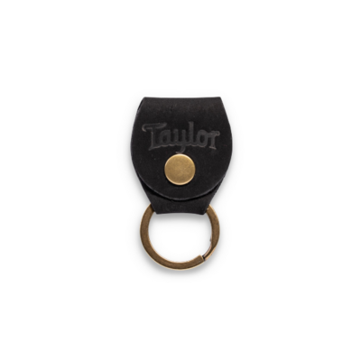 Taylor Key Ring w/Pick Holder, Black Nubuck