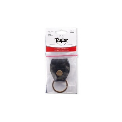 Taylor Key Ring w/Pick Holder, Black Nubuck