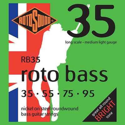 RotoSound RB35 Nickel Roto Bass Strings Medium Light 35-95