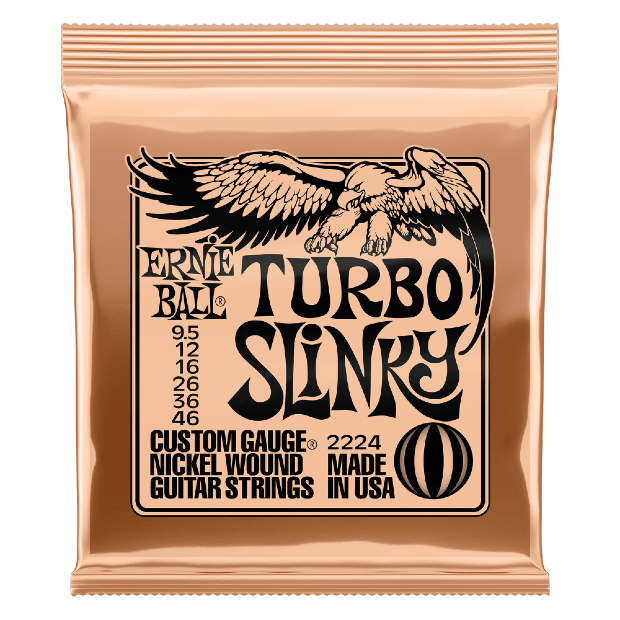 Ernie Ball 2224 Turbo Slinky Nickel Wound Electric - 9.5 - 46 Gauge