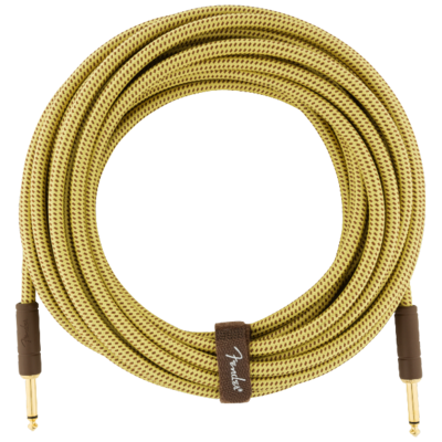 Fender Deluxe Series Instrument Cable, Straight/Straight, 25', Tweed