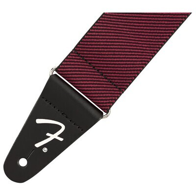 Fender® WeighLess™ Elastic Guitar Strap Tweed Red
