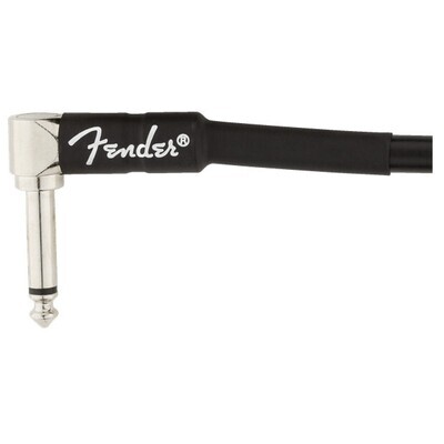 Fender Professional Series Instrument Cable, Straight-Angle, 15', Black