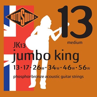 RotoSound JK13 Jumbo King Acoustic Medium 13-56