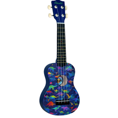 Amahi Tropical Soprano Ukulele Dinosaur