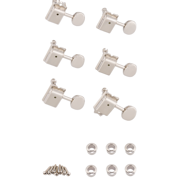 Fender American Vintage Guitar Tuning Machines, Nickel (6)