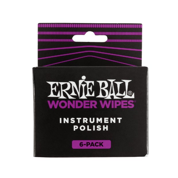 Ernie Ball 4278 Wonder Wipes Instrument Polish 6 Pack