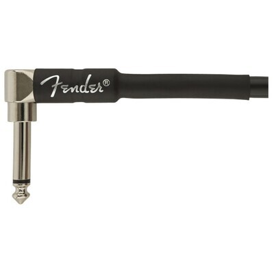 Fender Professional Series Instrument Cable, Straight-Angle, 10', Black