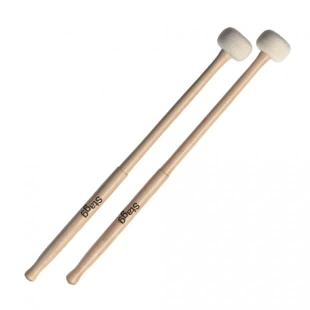 Stagg Timpani Mallets w/ Maple Handle & 38 mm (1.5") Round Felt Head