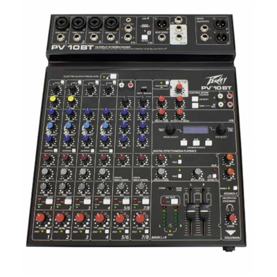 PV® 10BT Compact 10 Channel Mixer with Bluetooth