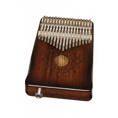 Stagg Pro 17 Key Acoustic Electric Kalimba Mahogany