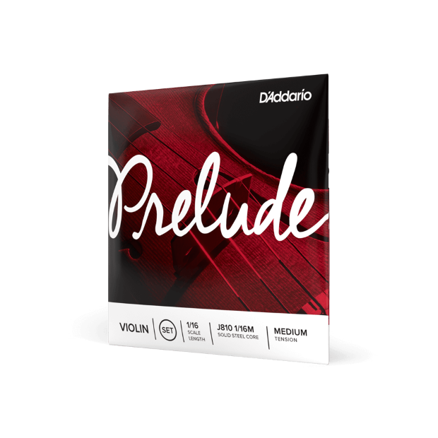 Prelude Violin String Set, 1/16 Scale, Medium Tension