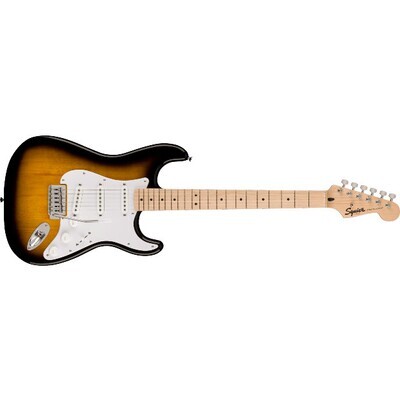 Squier Sonic Stratocaster Pack, Maple Fingerboard, 2-Color Sunburst, Gig Bag, 10G - 120V