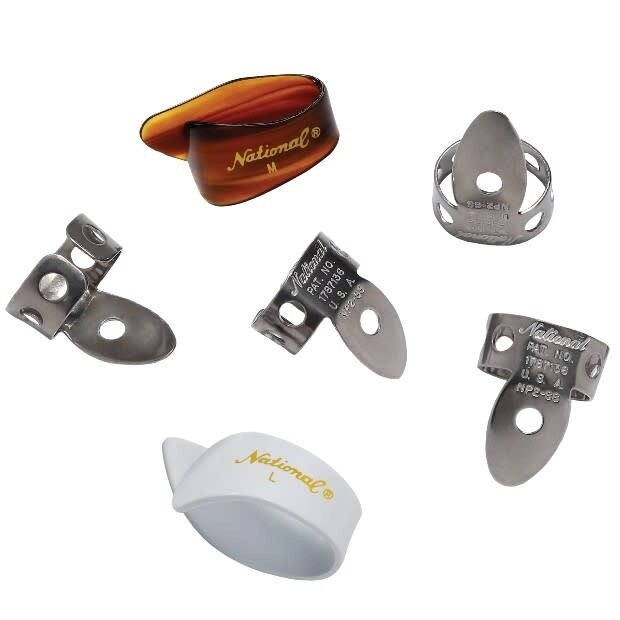 D&#39;Addario National Stainless Steel Finger Pick Bundle - 6 pack