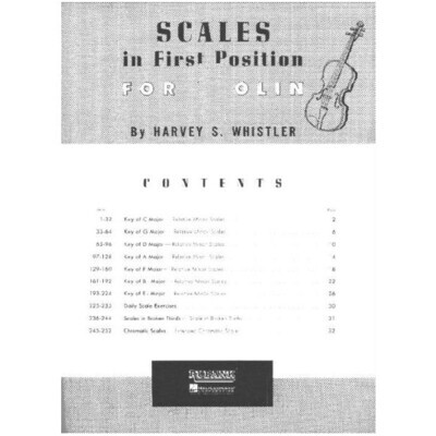 Scales In First Position for Violin