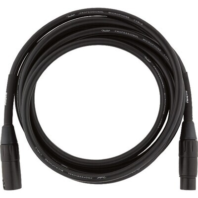 Fender Professional Series Microphone Cable, 10', Black