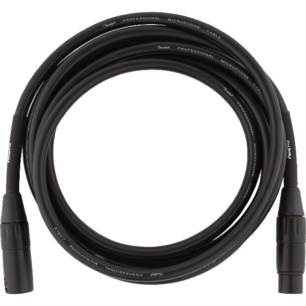 Fender Professional Series Microphone Cable, 10', Black