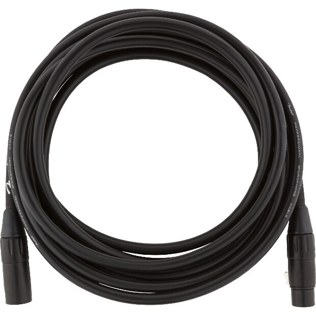 Fender Professional Series Microphone Cable, 15', Black