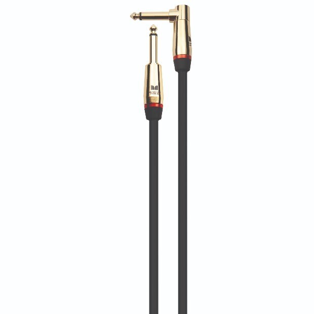 Monster Prolink Rock 1/4" Instrument Cable. 21 ft - Right Angle to Straight
