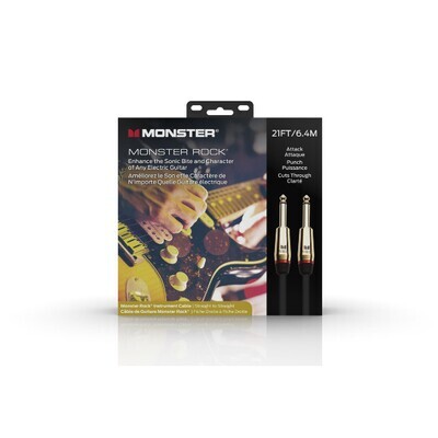 Monster Prolink Rock 1/4" Instrument Cable. 21 ft - Straight to Straight