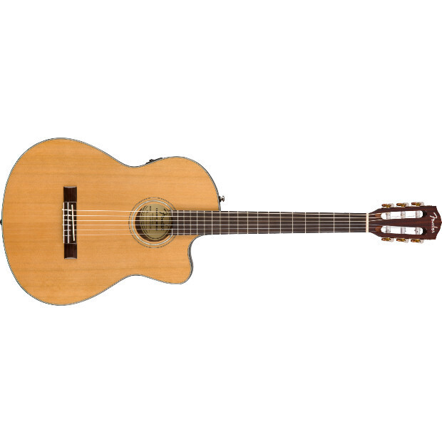 Fender CN-140SCE Nylon Thinline, Walnut Fingerboard, Natural