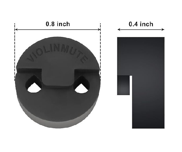 Tourte-style Round Rubber Violin Mute