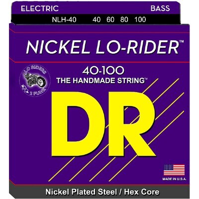 DR Nickel Lo-Rider Bass Strings 40-100