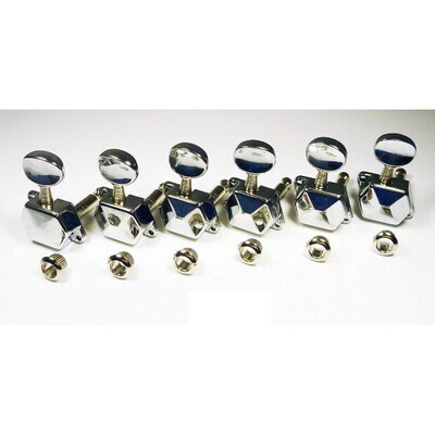 Squier® Guitar Tuners Closed Back w/ Diamond Shaped Covers, Affinity Strat® '99-'06, Chrome (6)