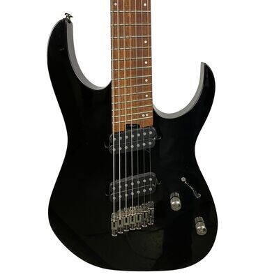 Ibanez RGMS7 7 String Electric Guitar Black (Used)