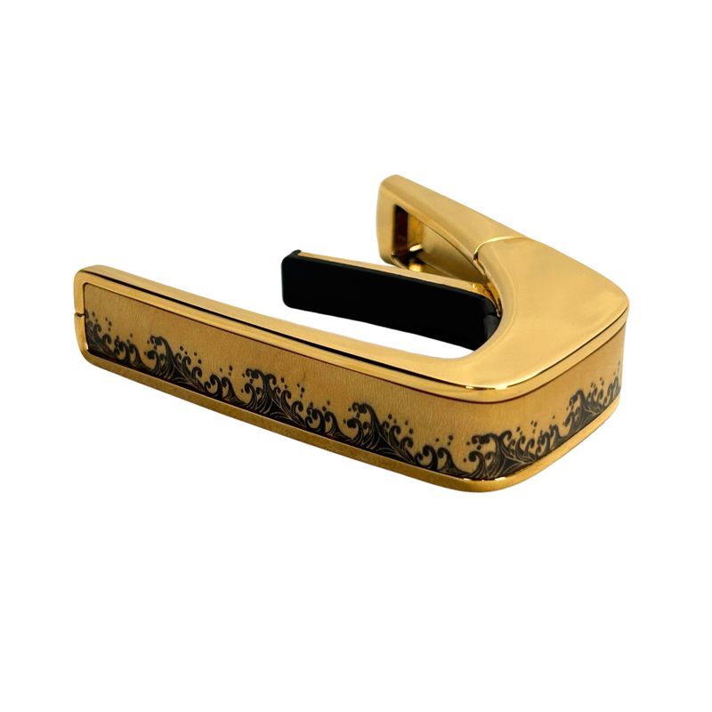 Thalia 24K Gold Finish White Pearl Waves Deluxe Capo