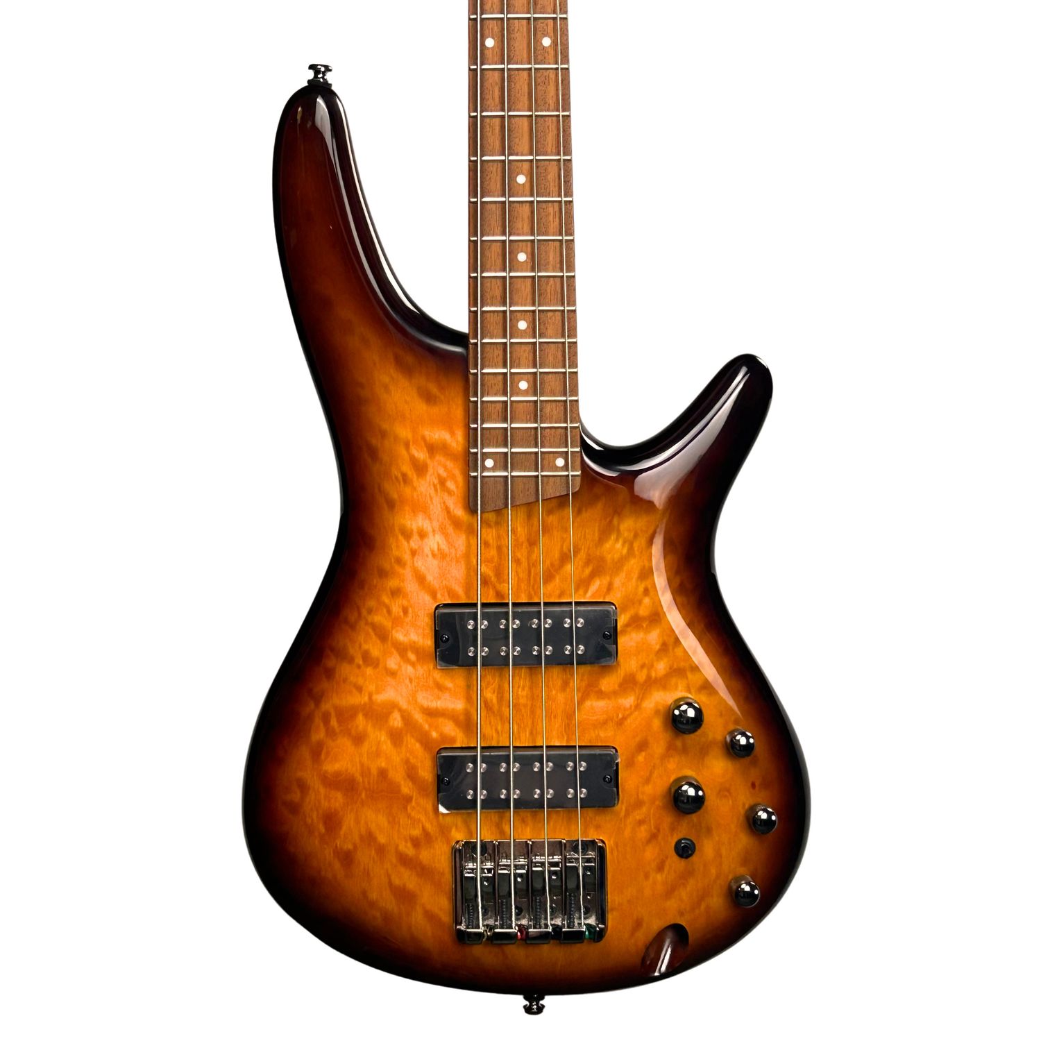 Ibanez Standard SR400EQM Quilted Maple 4-String Bass Dragon Eye Burst