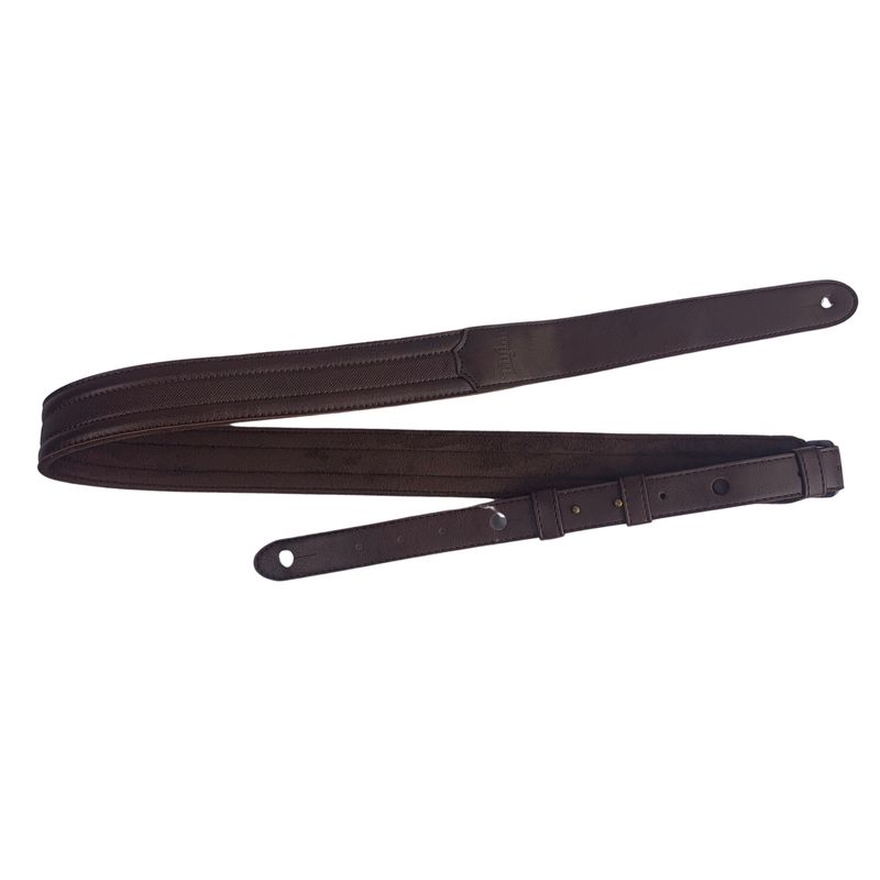 Taylor Slim Vegan Leather Strap Chocolate Brown