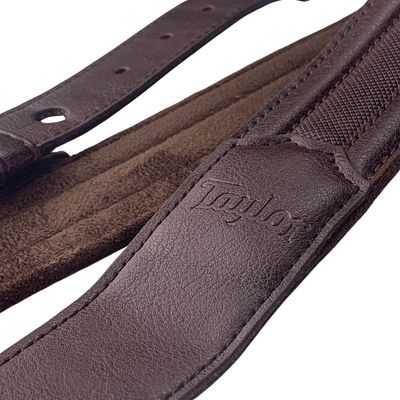 Taylor Slim Vegan Leather Strap Chocolate Brown